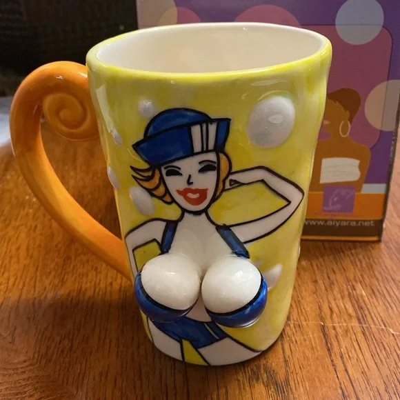 New Printed 3-Dimentinal Sassy Girl Graphic Color Funny Mug Cup by AIYARA - Picture 2 of 7